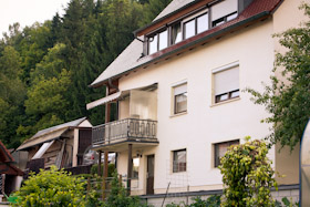 Haus von unten